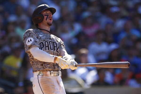 Padres Jackson Merrill is always trying to improve and at least Mike Trout is trying